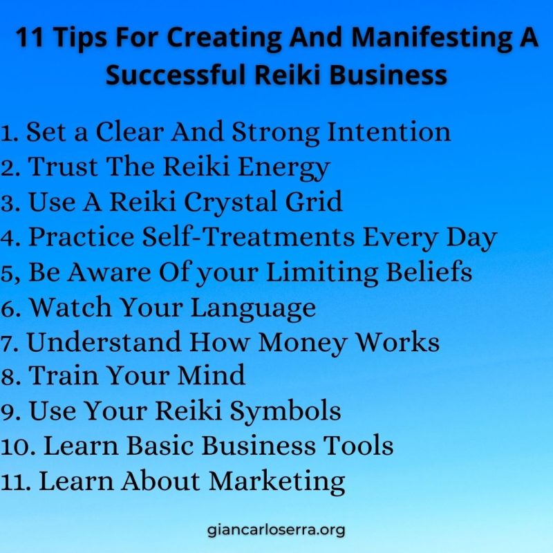 11 Tips For Creating And Manifesting A Successful Reiki Business