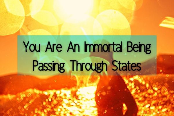 You Are An Immortal Being Passing Through States