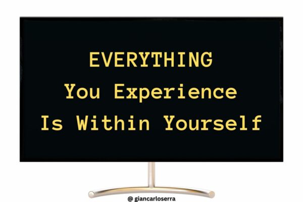 everything you experience is within yourself